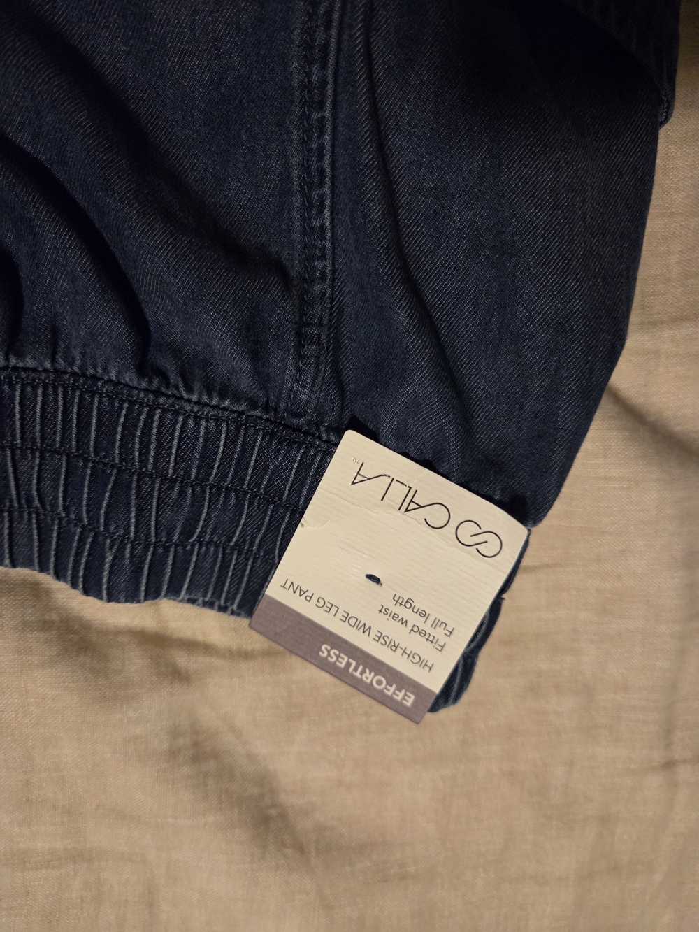NWT CALIA Effortless High-Rise Wide Leg Pant – Women's M – Dark Indigo - Picture 3 of 7